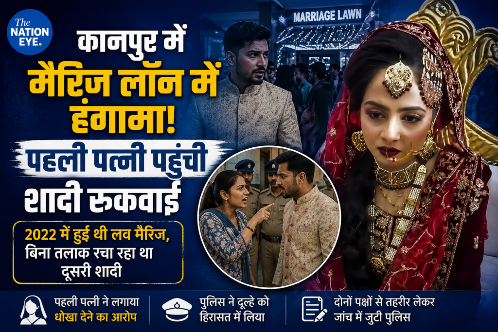 बिना तलाक दूसरा निकाह करने पहुंचा दूल्हा, पहली पत्नी ने मंडप में पहुंचकर रुकवाई शादी